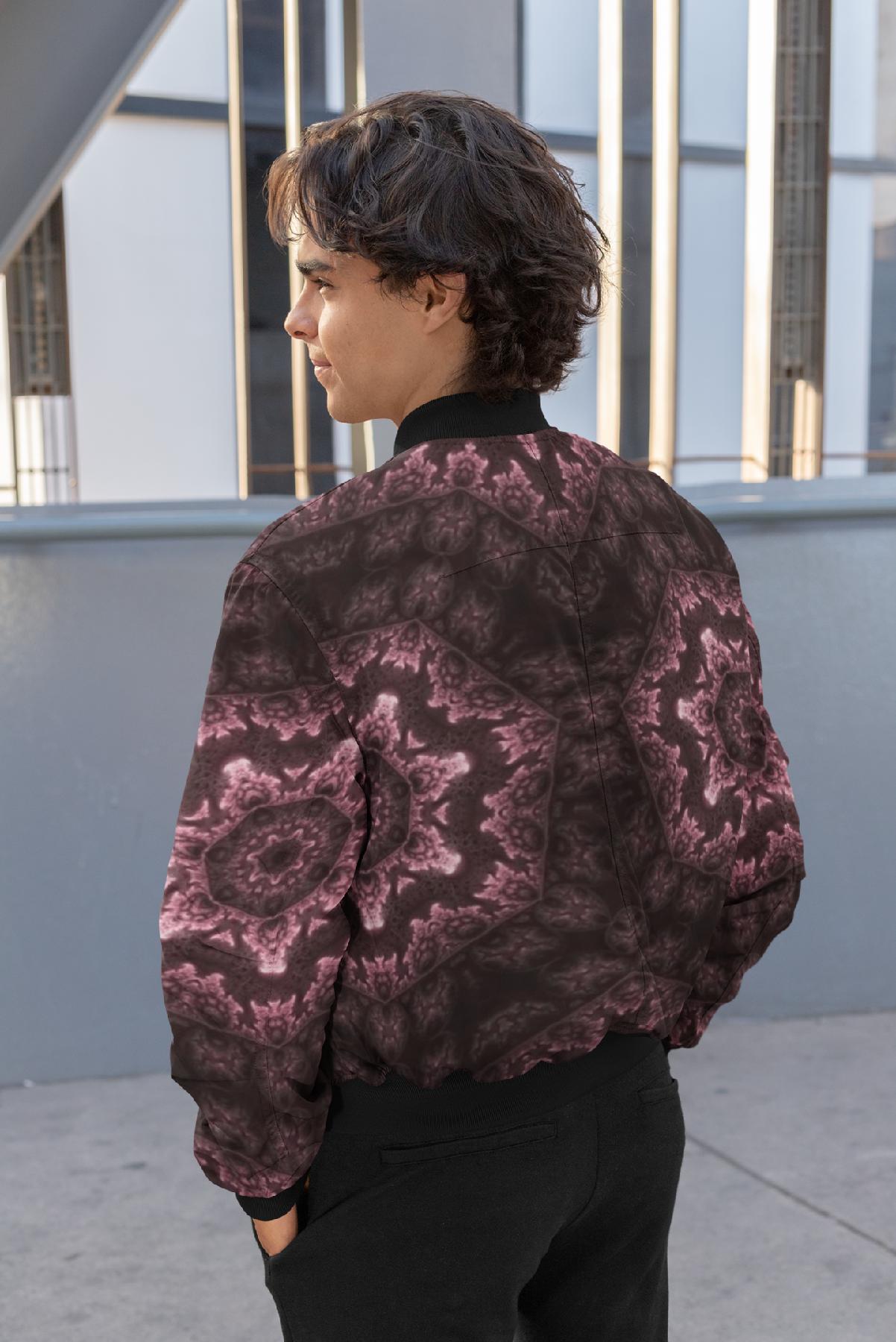 Kaleidoscope Unisex Bomber Jacket for Men & Women by Alchimia Artwear