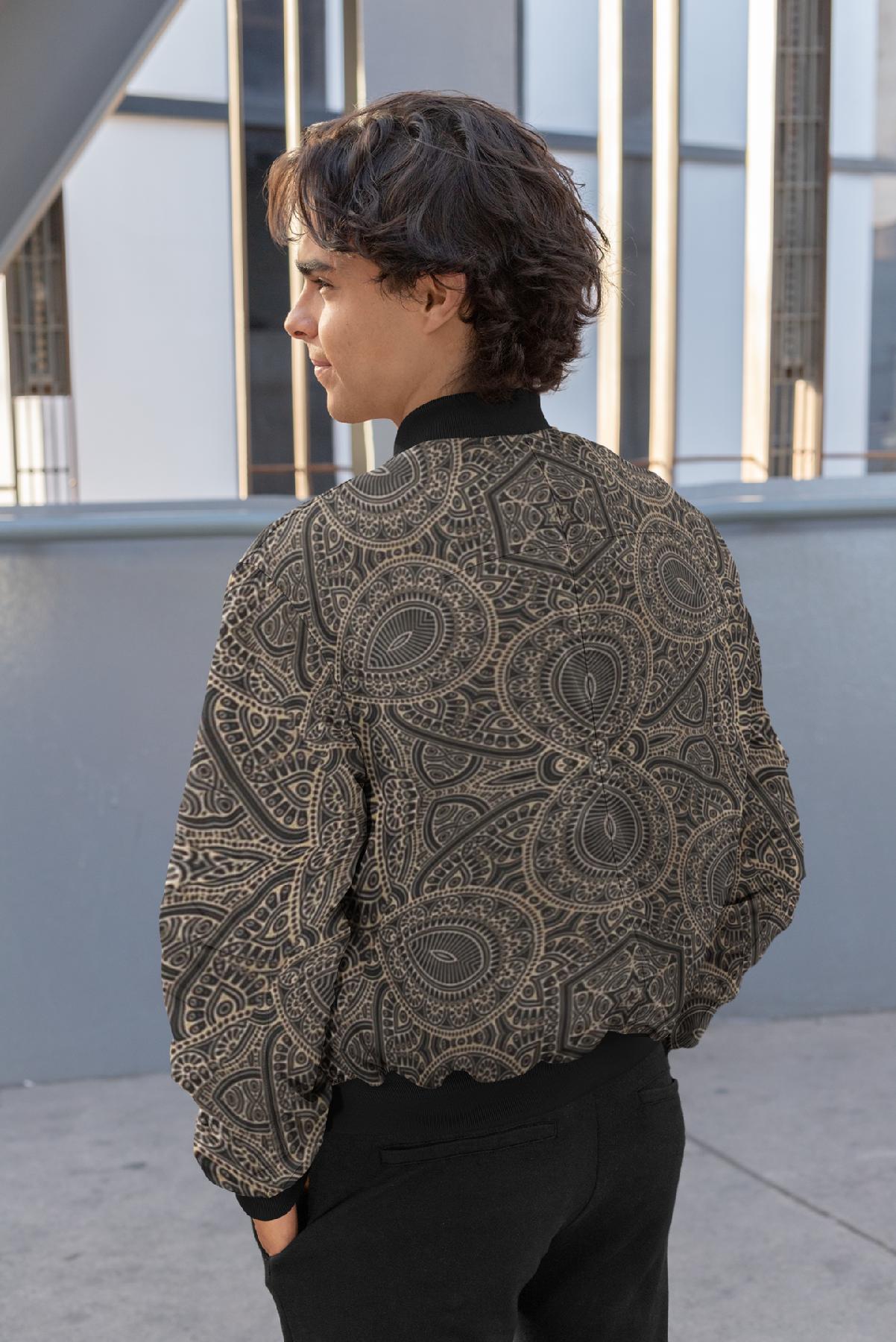 Cataclysm Unisex Bomber Jacket for Men & Women by Alchimia Artwear