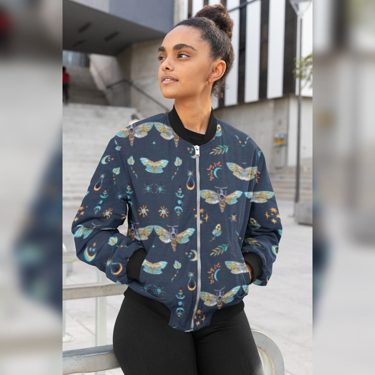 Deepdream Unisex Bomber Jacket by Alchimia Artwear